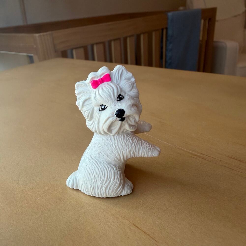 Vintage Barbie White WESTIE DOG Terrier Mattel Skipper Pet Animal